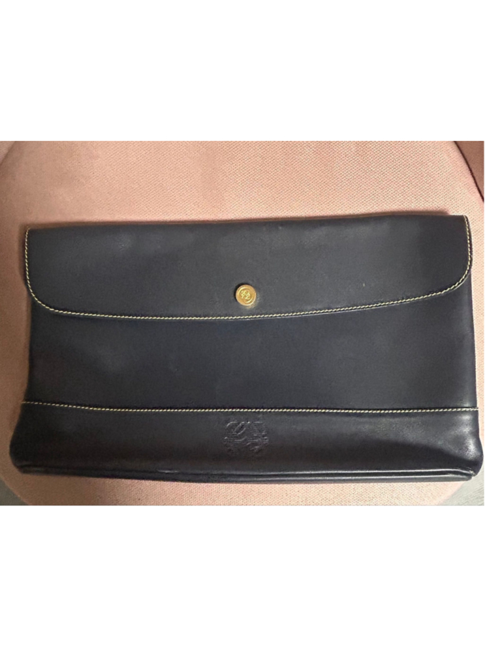 Navy Loewe Clutch